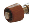 Комплект уголовой Латунь Антик 1/2 х M22x1,5, термостатическая головка с цилиндрической деревянной рукояткой