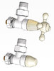 Комплект клапанов с ручной регулировкой Форма угловая Хром